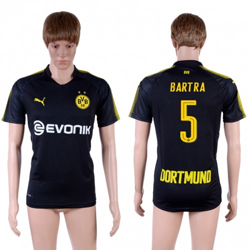 Dortmund #5 Bartra Away Soccer Club Jersey - Click Image to Close